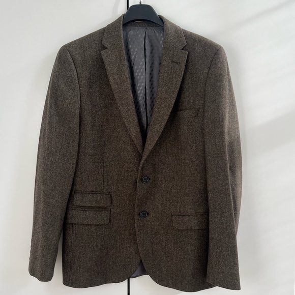 Ben Sherman Camden brown tweedy sport jacket blazer as 36